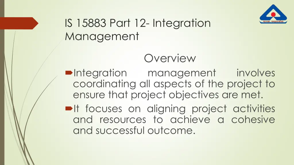 is 15883 part 12 integration management