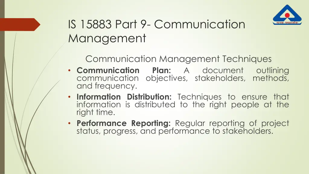 is 15883 part 9 communication management 1