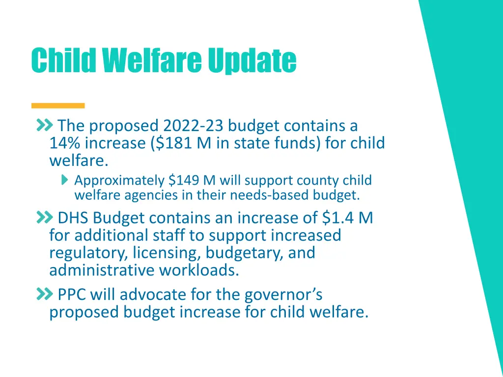 child welfare update