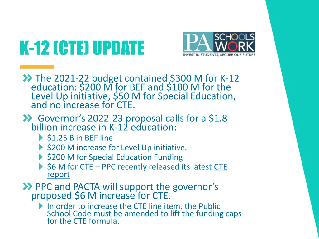 k 12 cte update