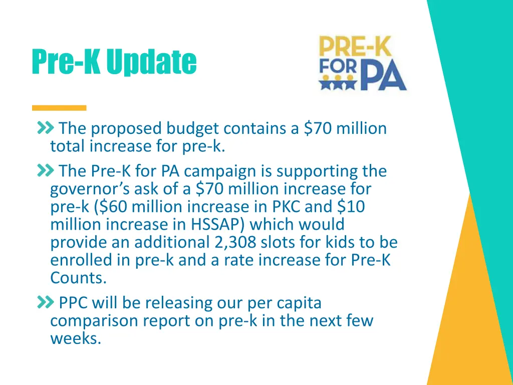 pre k update