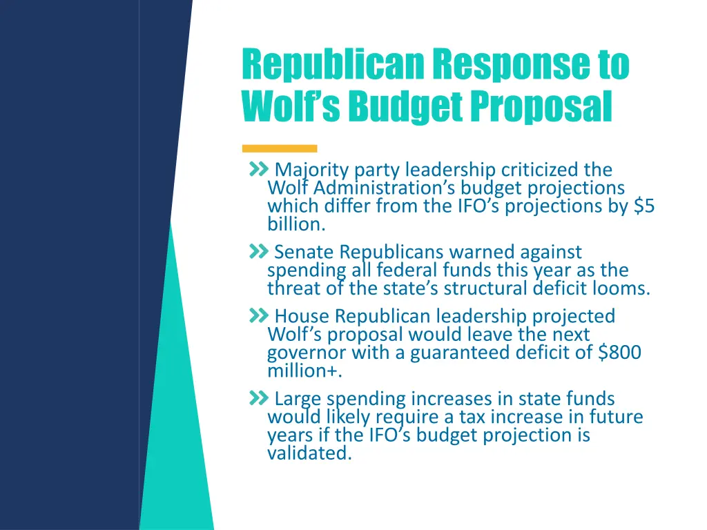 republican response to wolf s budget proposal