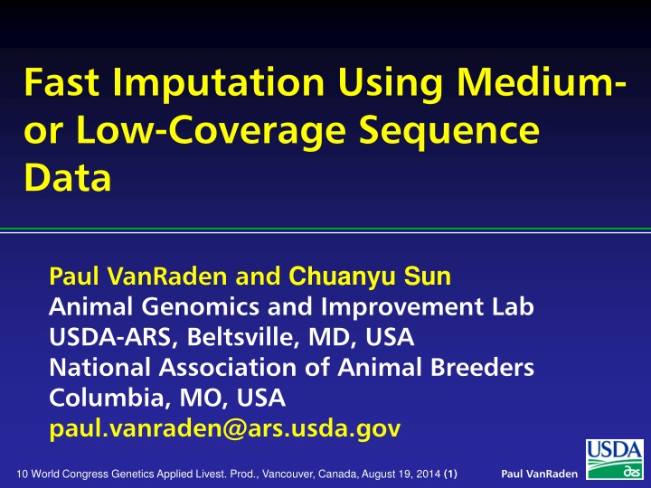 fast imputation using medium or low coverage