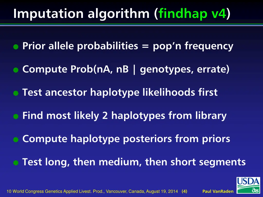 imputation algorithm findhap v4