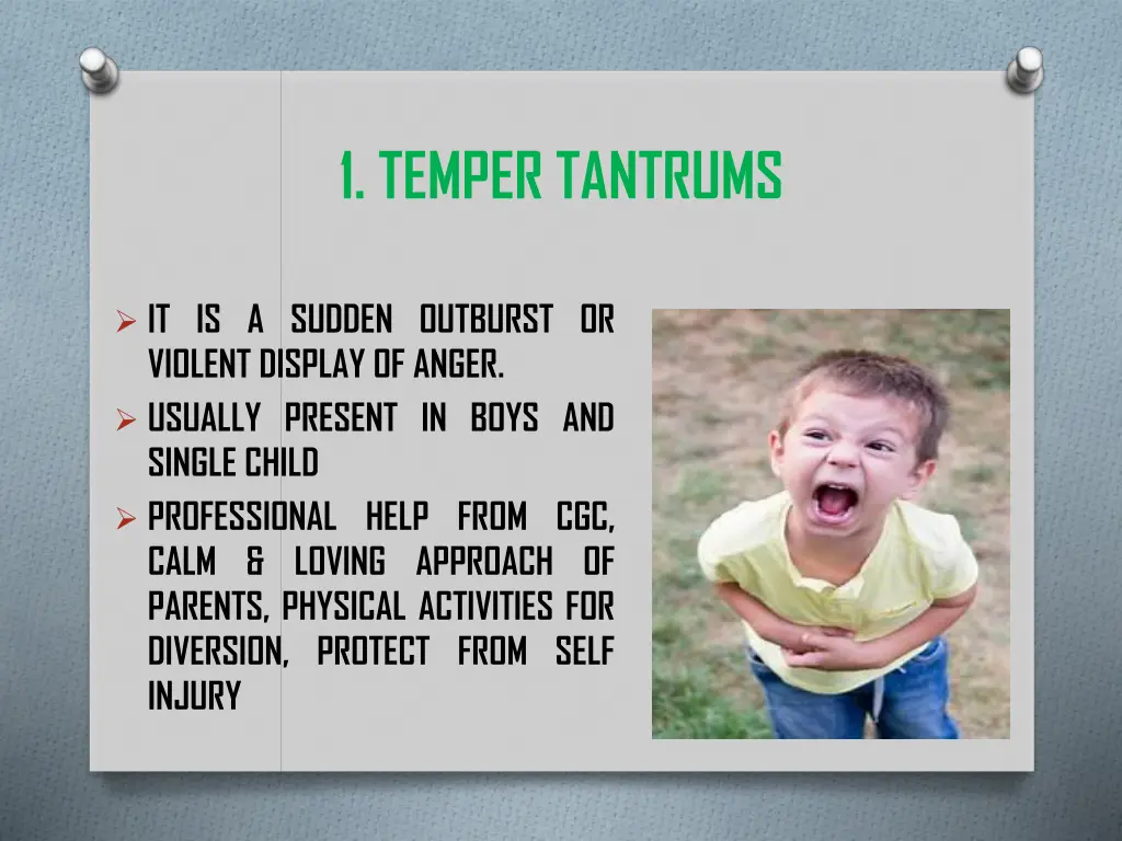 1 temper tantrums