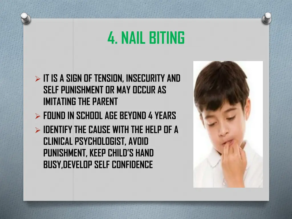 4 nail biting