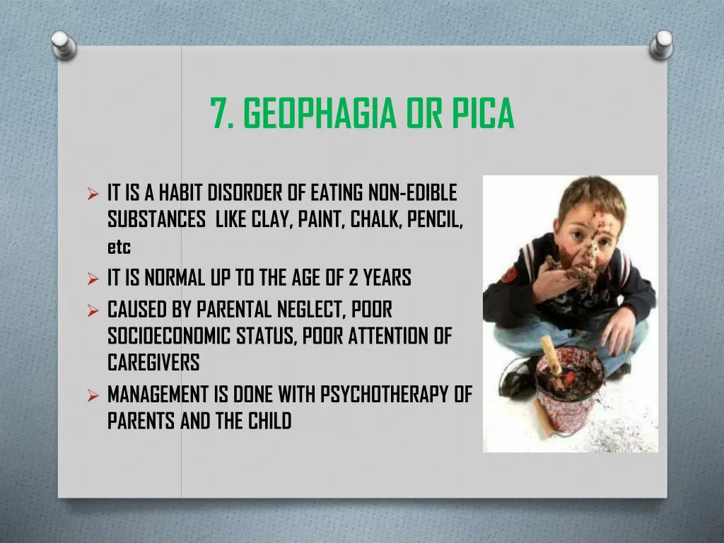 7 geophagia or pica