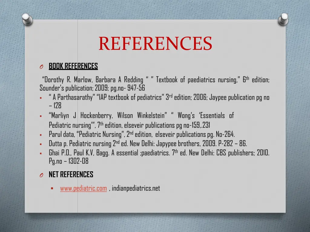 references