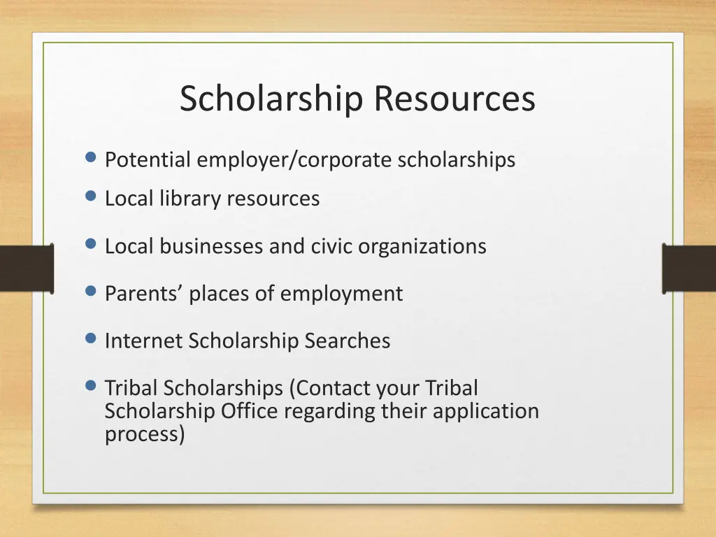 scholarship resources
