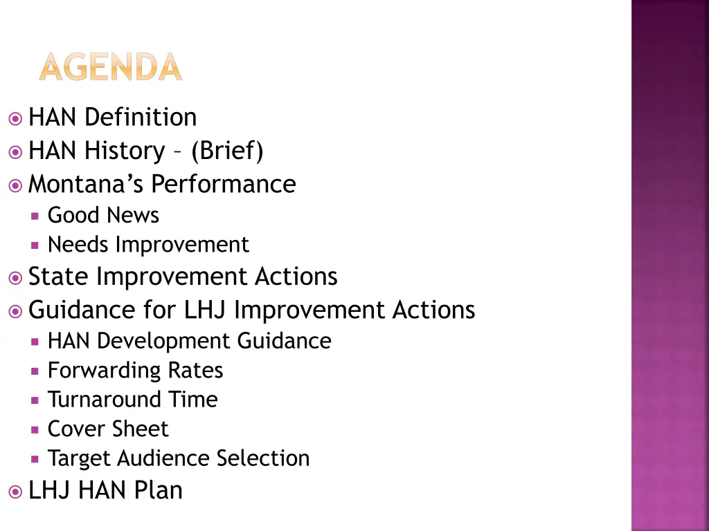 agenda