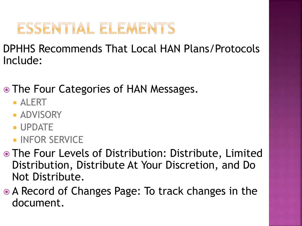 essential elements dphhs recommends that local 2