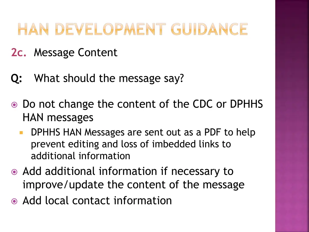 han development guidance 5
