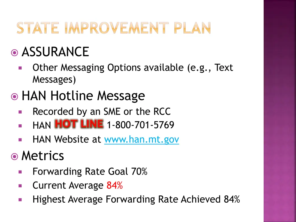 state improvement plan