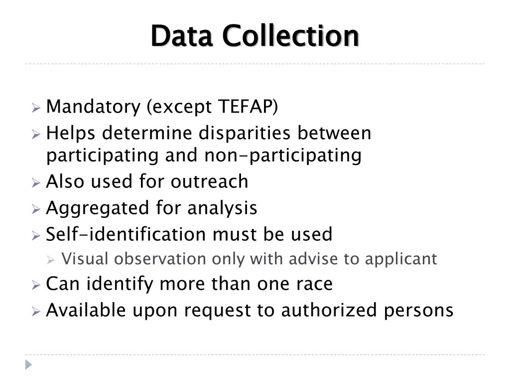 data collection