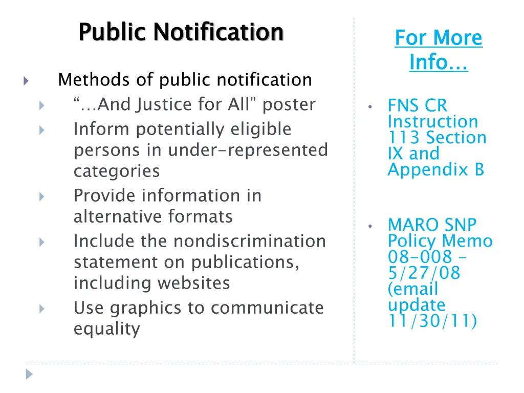public notification
