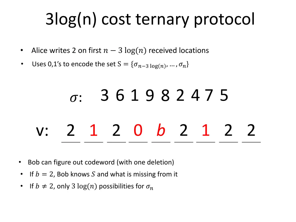 3log n cost ternary protocol