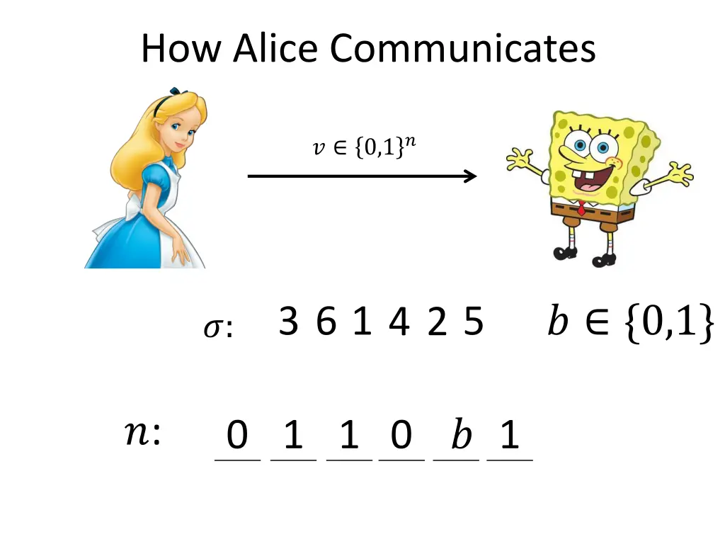 how alice communicates