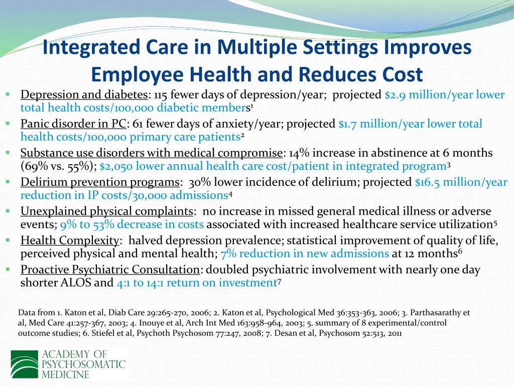 integrated care in multiple settings improves