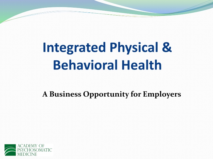 integrated physical behavioral health