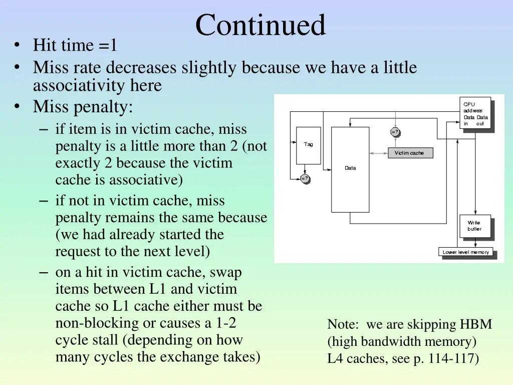 continued 1