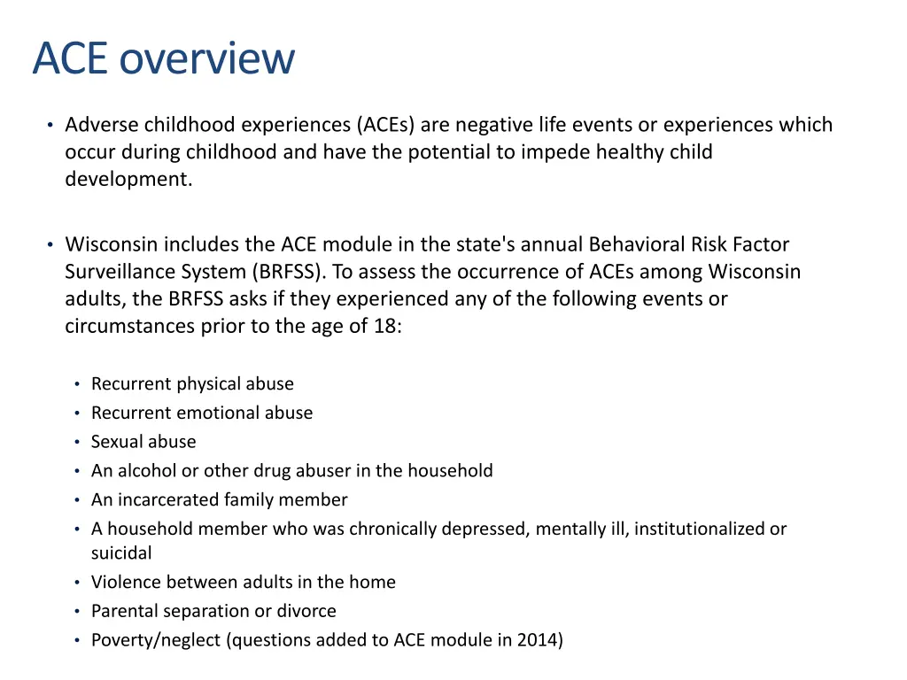 ace overview