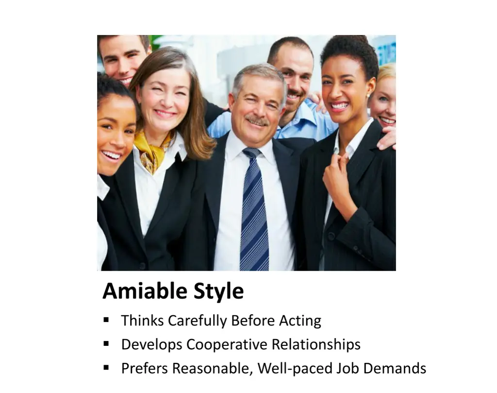 amiable style thinks carefully before acting