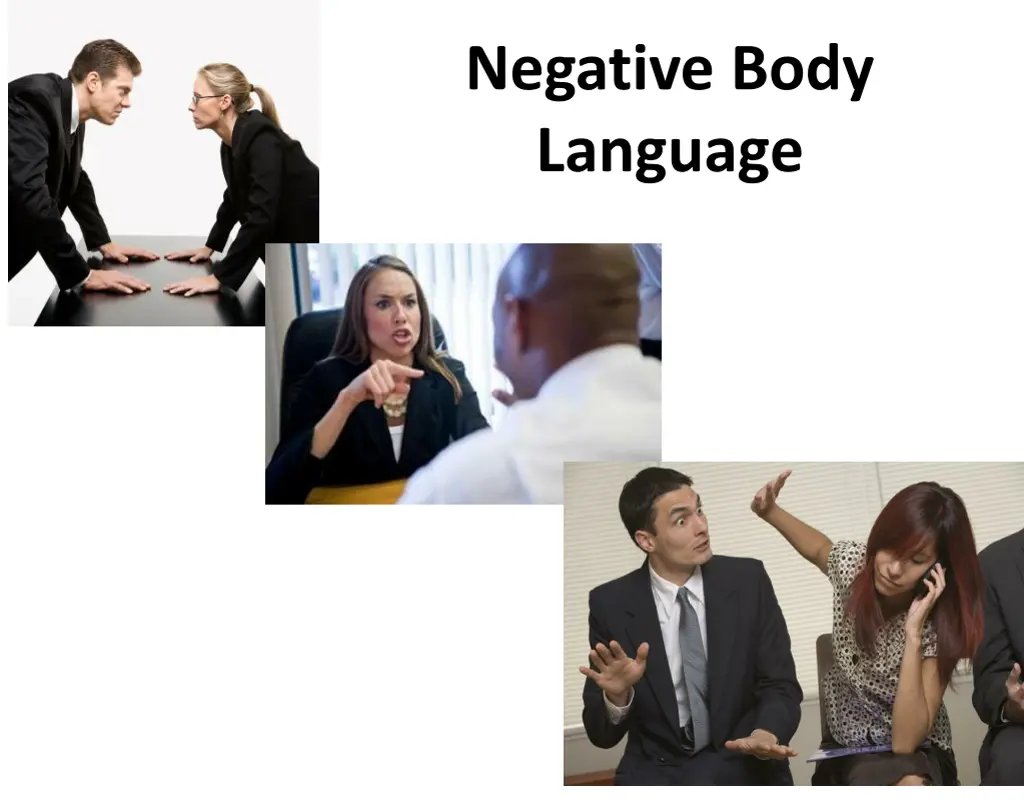 negative body language