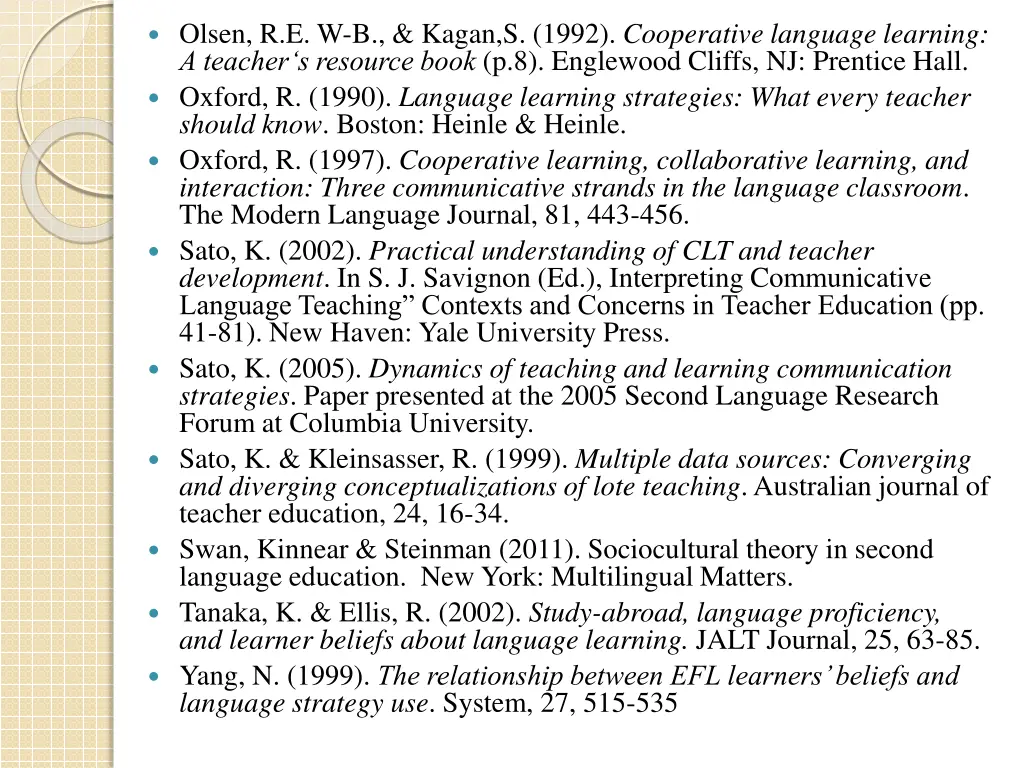 olsen r e w b kagan s 1992 cooperative language