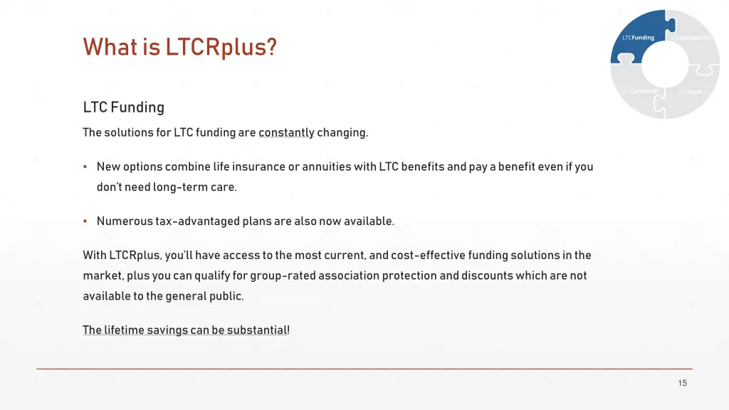 what is ltcrplus 1