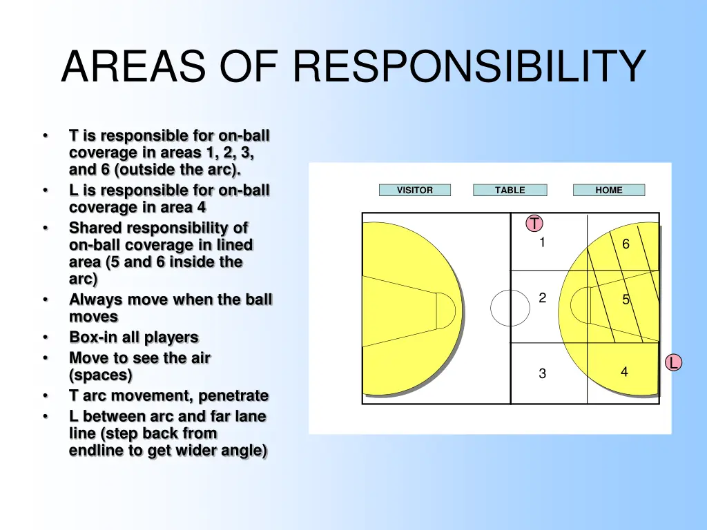 areas of responsibility