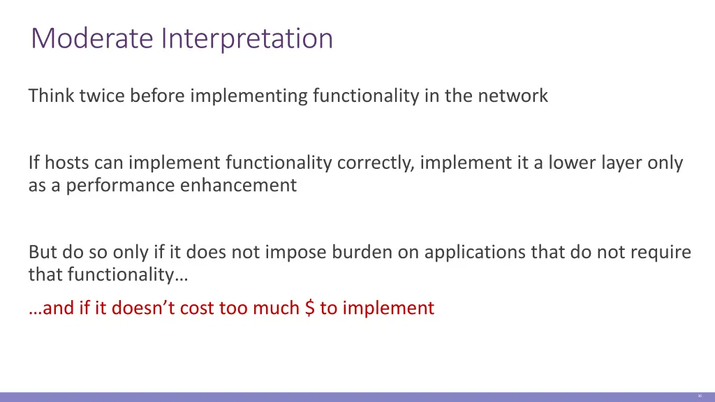 moderate interpretation