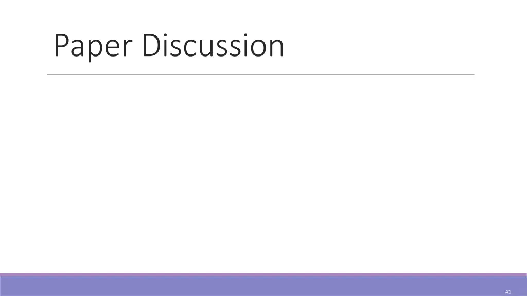 paper discussion