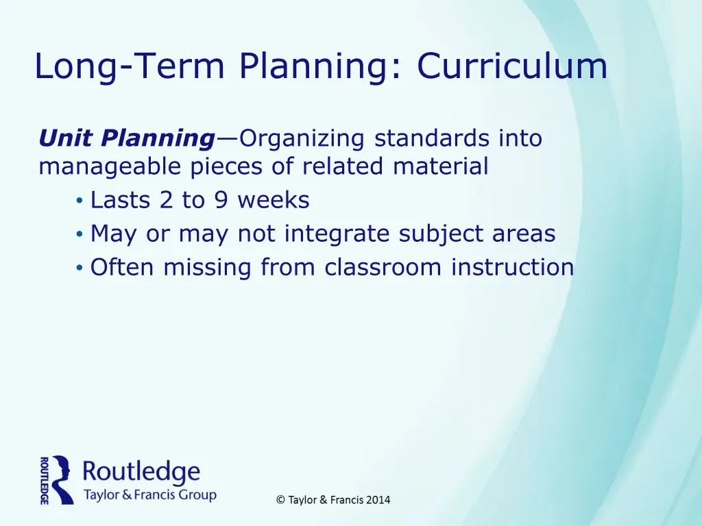 long term planning curriculum 1