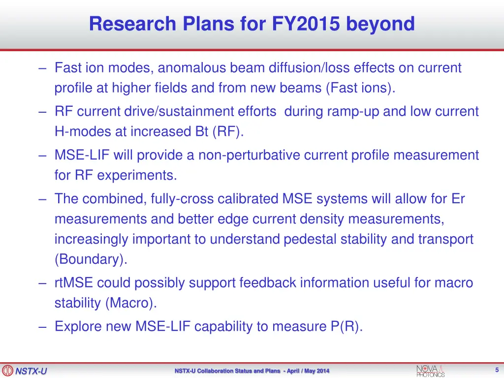 research plans for fy2015 beyond 1