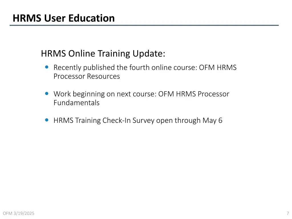 hrms user education 1