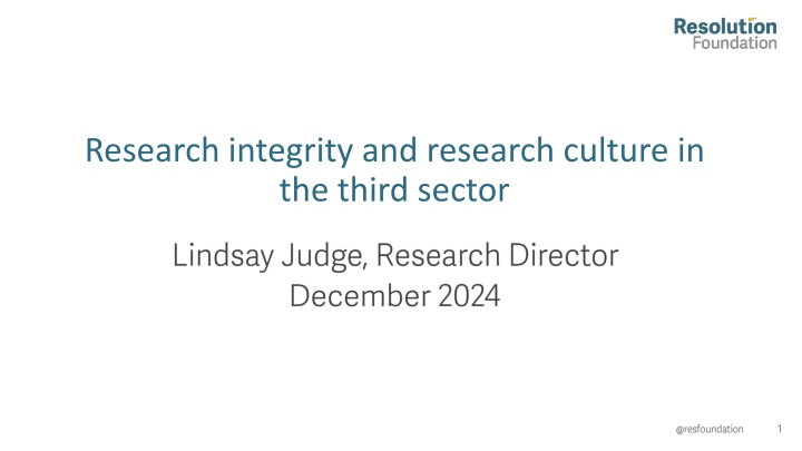 research integrity and research culture