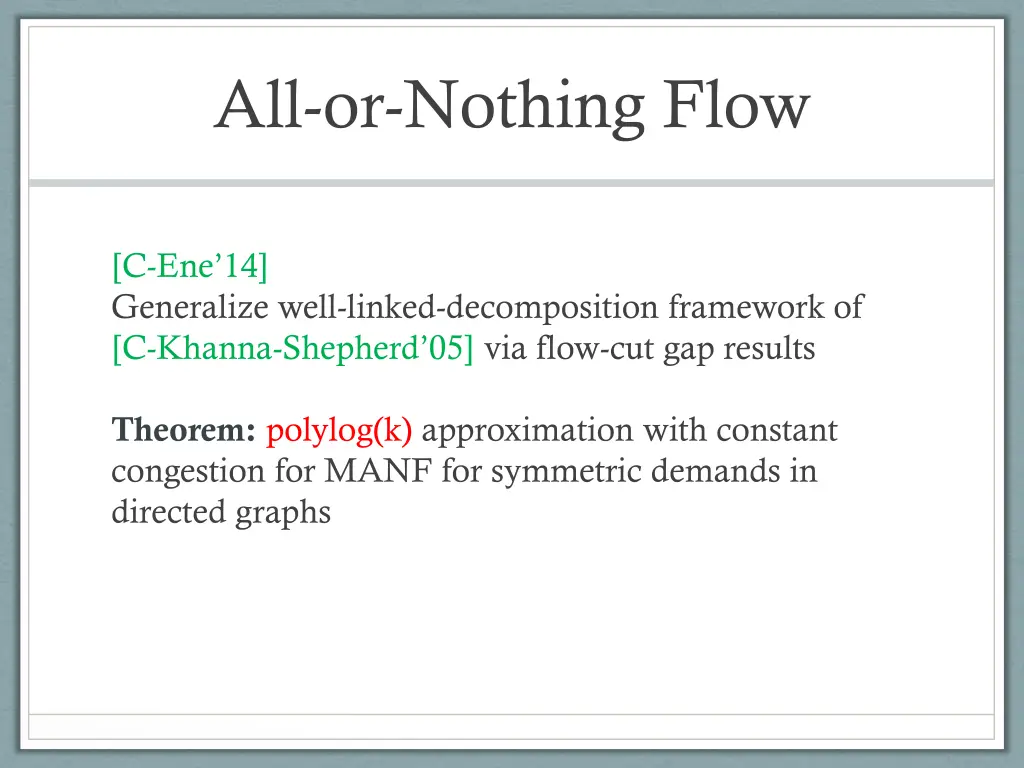 all or nothing flow