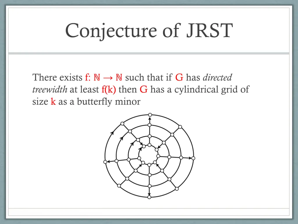 conjecture of jrst