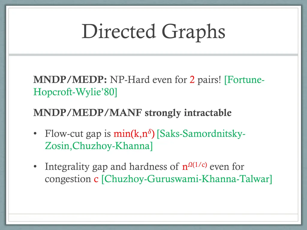 directed graphs