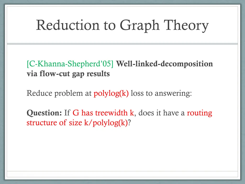 reduction to graph theory 1