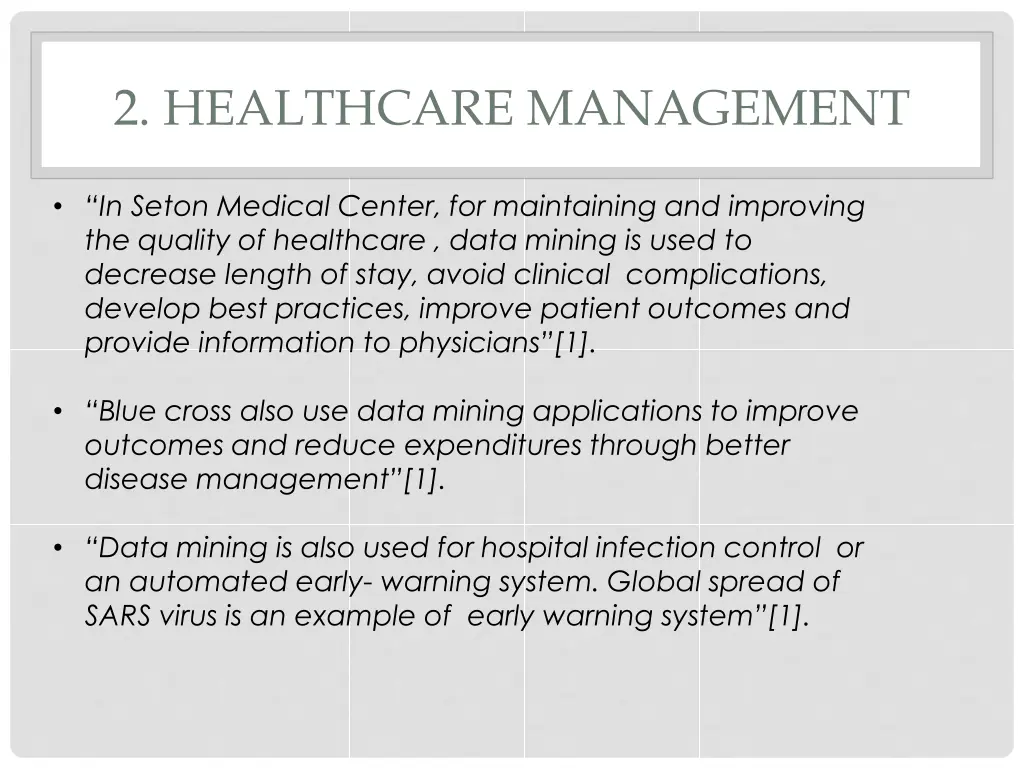 2 healthcare management