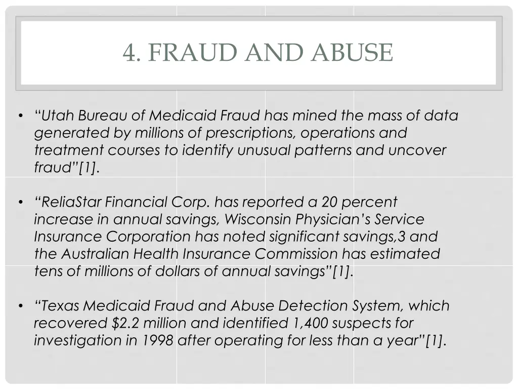 4 fraud and abuse