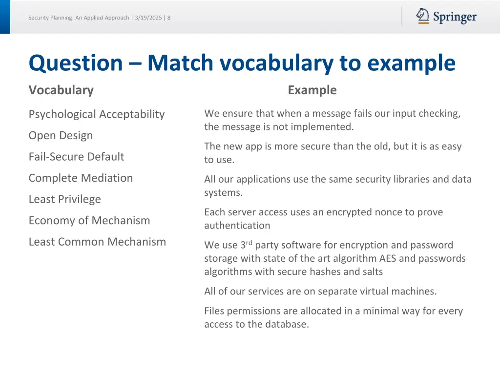 security planning an applied approach 3 19 2025 8