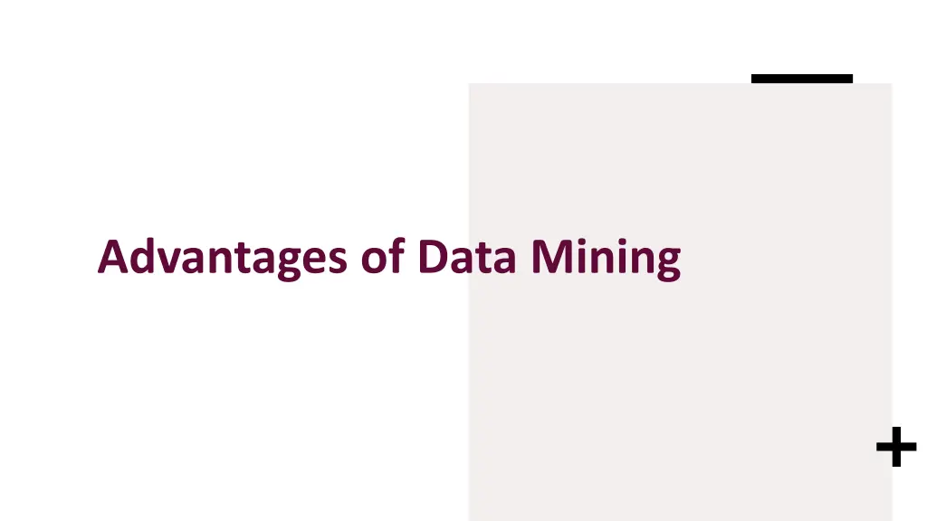 advantages of data mining