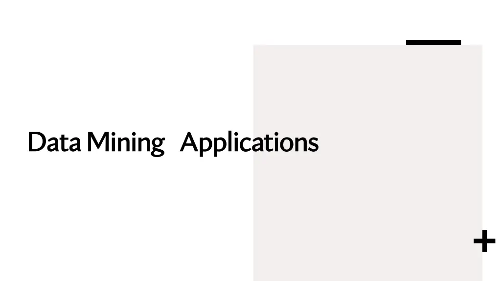 data datamining mining applications