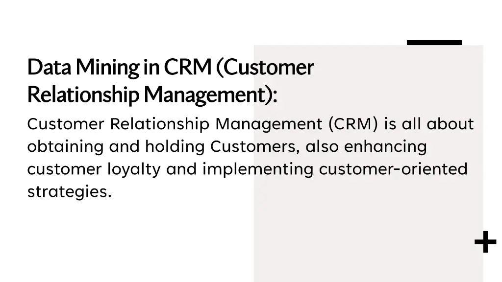 data mining in crm customer data mining