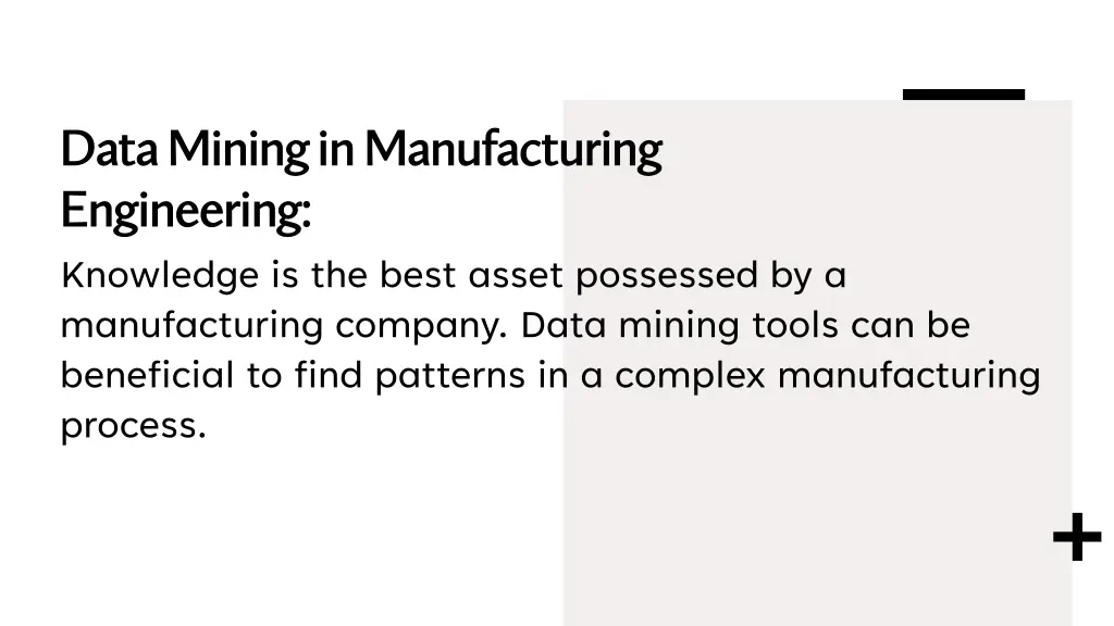 data mining in manufacturing data mining