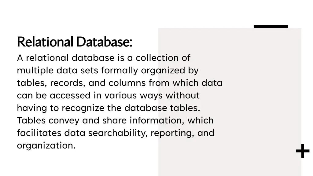 relational database relational database