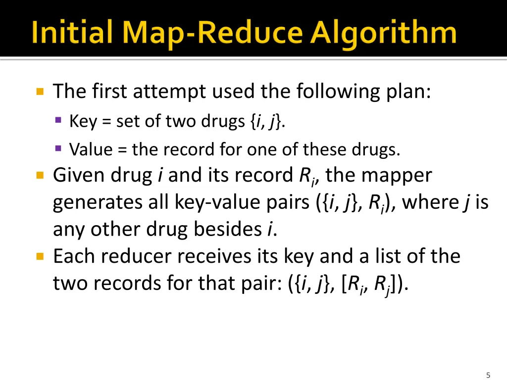 the first attempt used the following plan