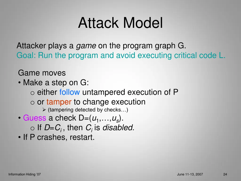 attack model